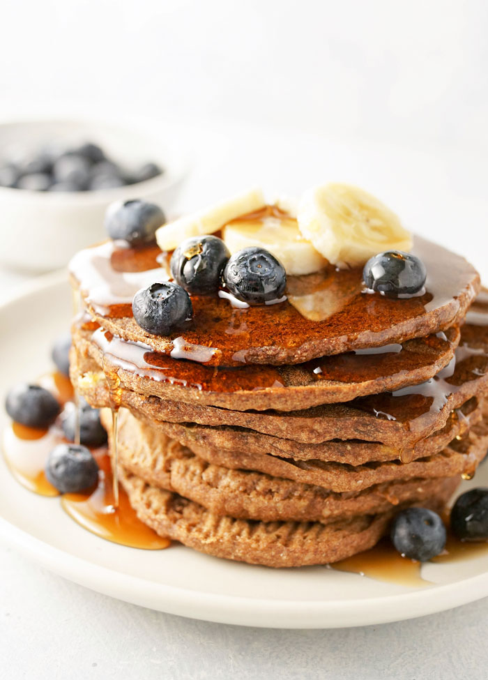 Baked Vegan Buckwheat Banana Pancakes: Fast, GF & Dairy-Free
